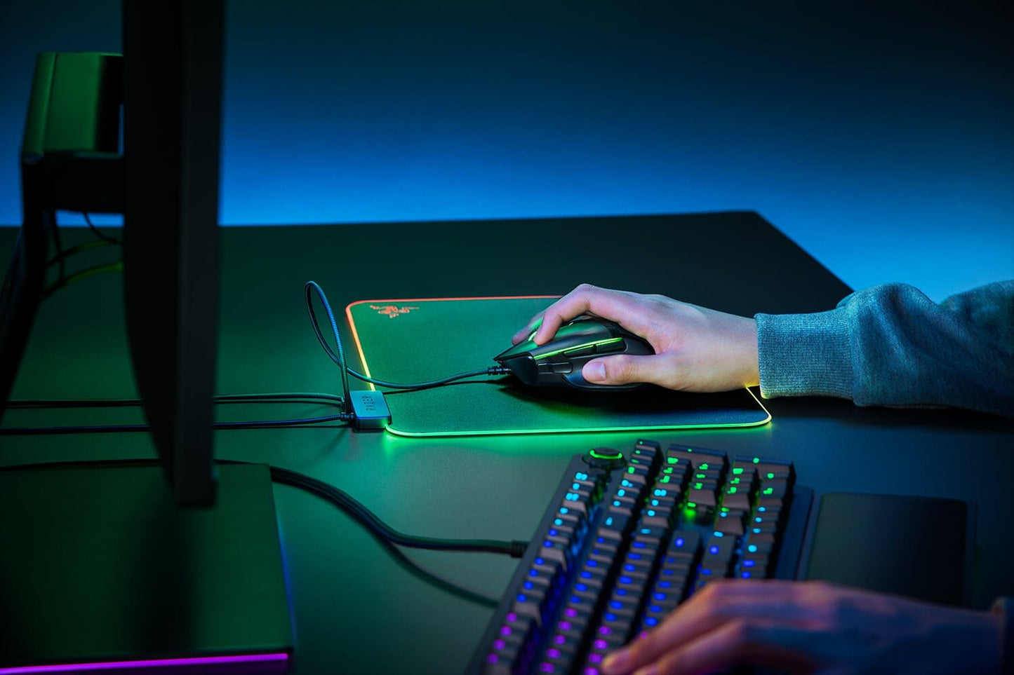 PRICE DROP Razer Firefly V2 - Hard Surface Premium Gaming Mouse Mat with Chroma RGB