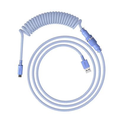 HyperX Coiled Cable Stylish Design, 5-Pin Aviator Connector Red Black/Blue White/Green White