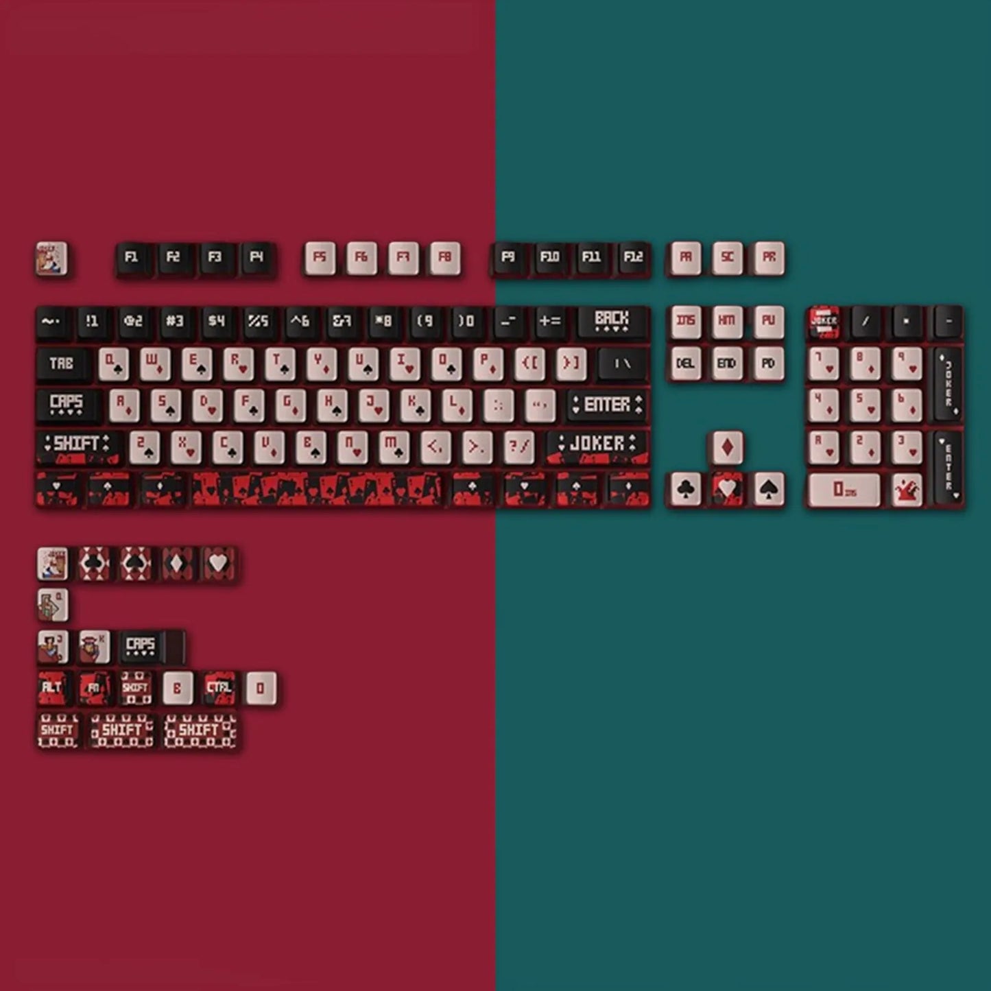 Vintage Poker Translucent Keycaps Set