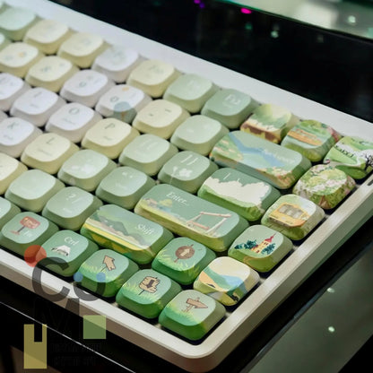 Wanderlust Low Profile PBT Keycaps