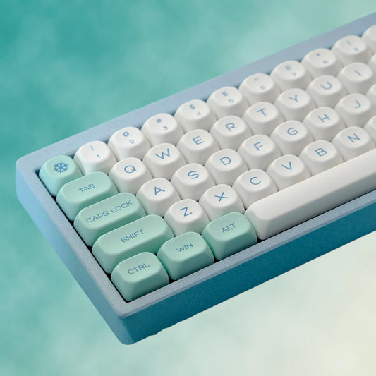 Alpine Mist Moa PBT Keycaps Mac Compatible