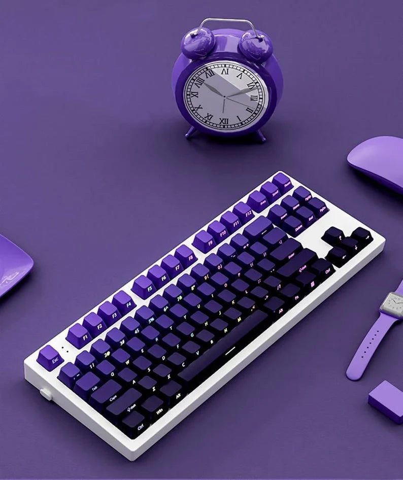 Violet Shade Side Backlit  OEM PBT Keycaps