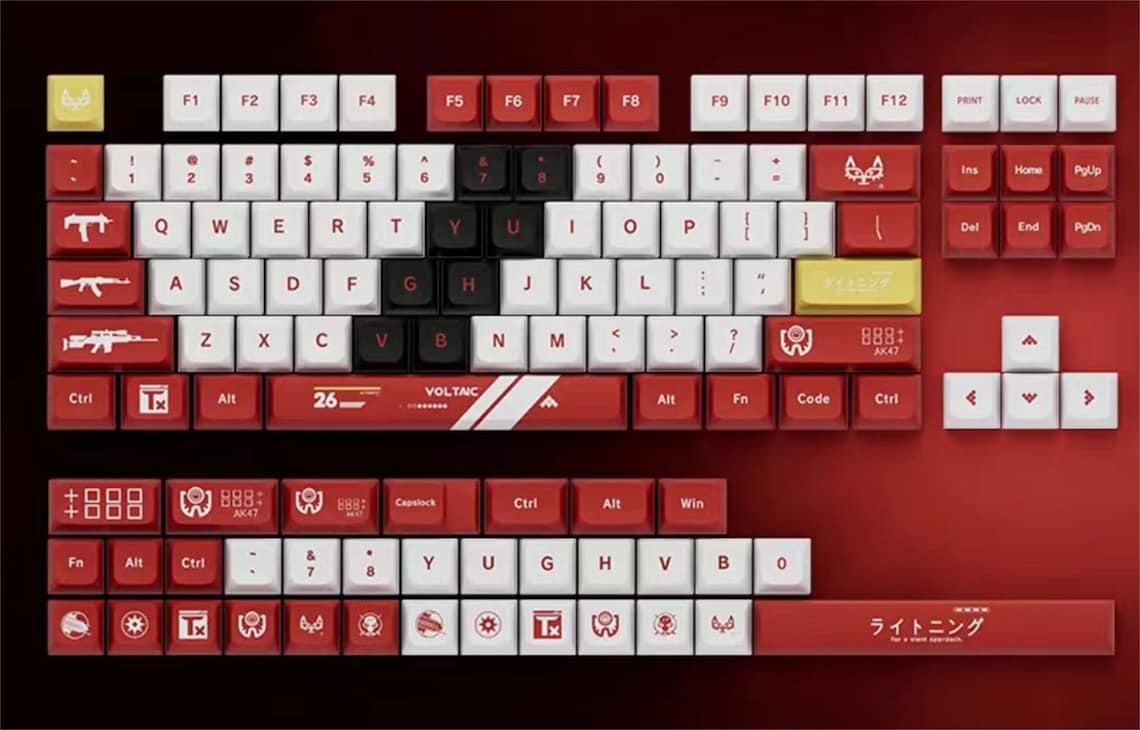 Counter Strike Bloodsport XDA PBT Keycaps