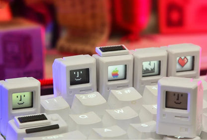 Retro Mac Esc +Tab Artisan Keycap Combo 3 Colors