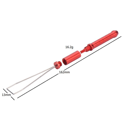 162mm 3 In 1 Detachable Keycaps Puller Tool Keycaps Removal for Mechanical Keyboard Aluminium Alloy Steel Wire