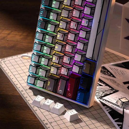 Top Backlit Comic Anime Manga Graffiti Doubleshot Keycaps