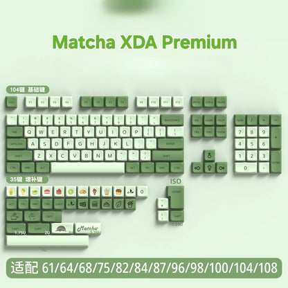Matcha High Quality Thick XDA PBT Keycaps