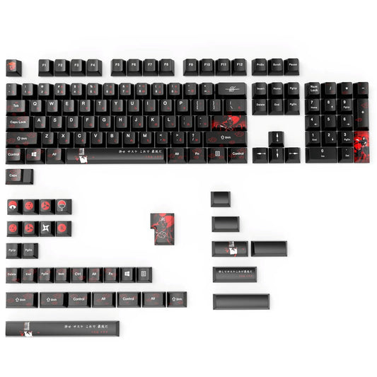Naruto Uchiha Itachi Japanese Thick Cherry PBT Keycaps 1.7mm