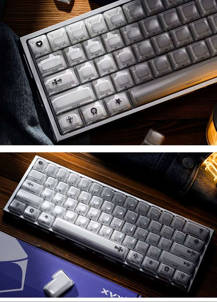 Gothic Porcelain Premium MDA Crystal Keycaps