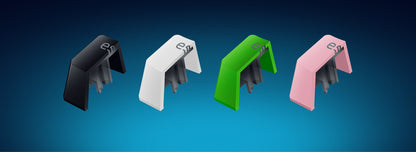 PRICE DROP Razer Shinethrough PBT Keycap & Coiled Cable Upgrade Set White Green