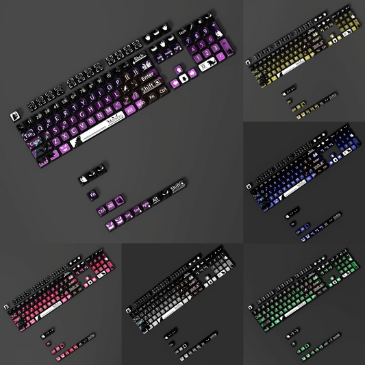 Monster 6 Theme XDA PBT PC Keycaps