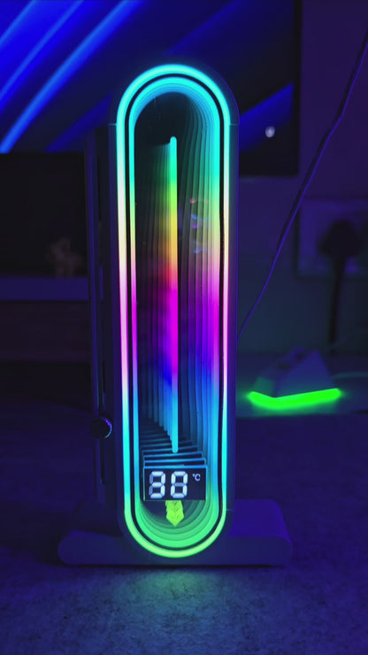 Coolmoon AOSOR Vertical Gpu Stand With Temp Display & Infinity Lens With Magnetic Base