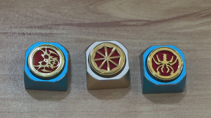 Rotating Metal Artisan Keycaps 1u