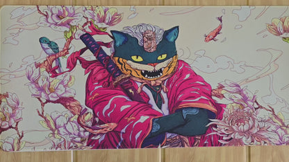 Samurai Cat Warrior Premium Control Surface XXL Deskmat