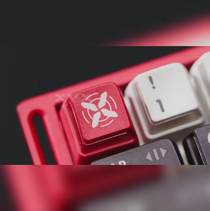 XVX Blazing Storm PBT PC Artisan Translucent Keycaps