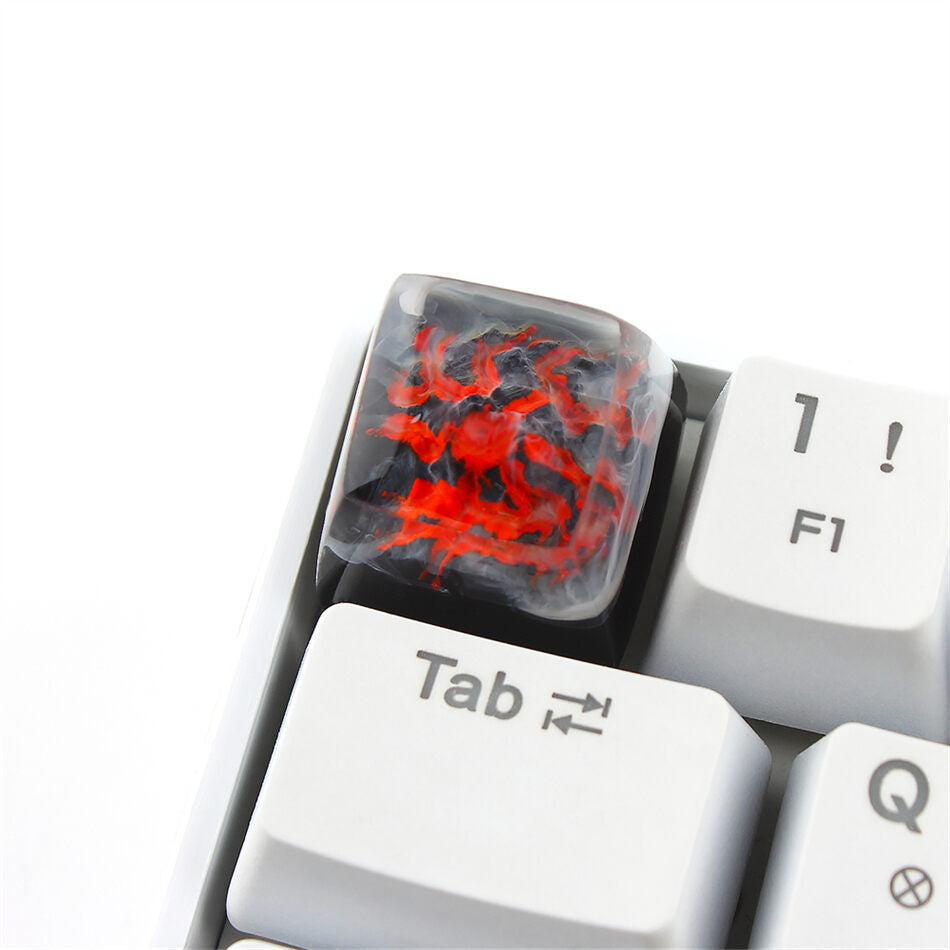 Resin SA Profile Artisan Keycaps Sakura Mount Fuji / Volcanic Cloud