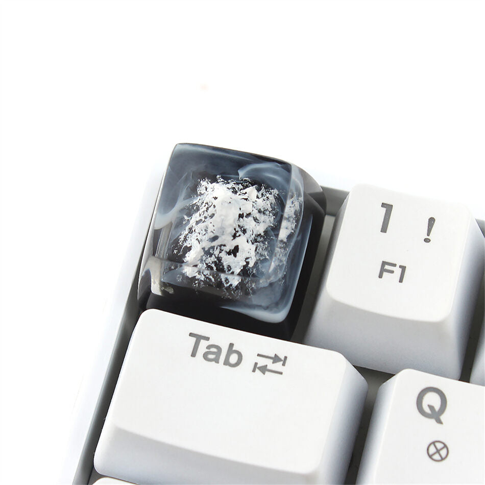 Resin SA Profile Artisan Keycaps Sakura Mount Fuji / Volcanic Cloud