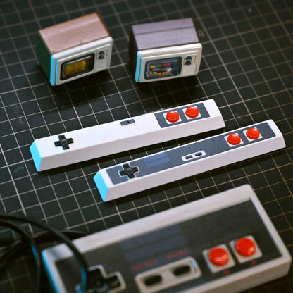 Retro Spacebar Keycaps Classic Controller-Shaped Space Bar ABS 6.25U OEM Profile