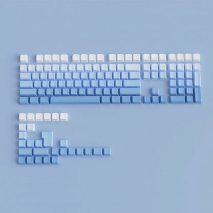 Sky Blue Gradient Side Backlit OEM Doubleshot PBT Keycaps