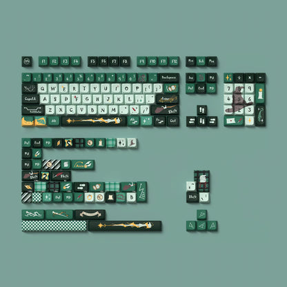 Harry Potter Slytherin Extended Cherry PBT Keycaps