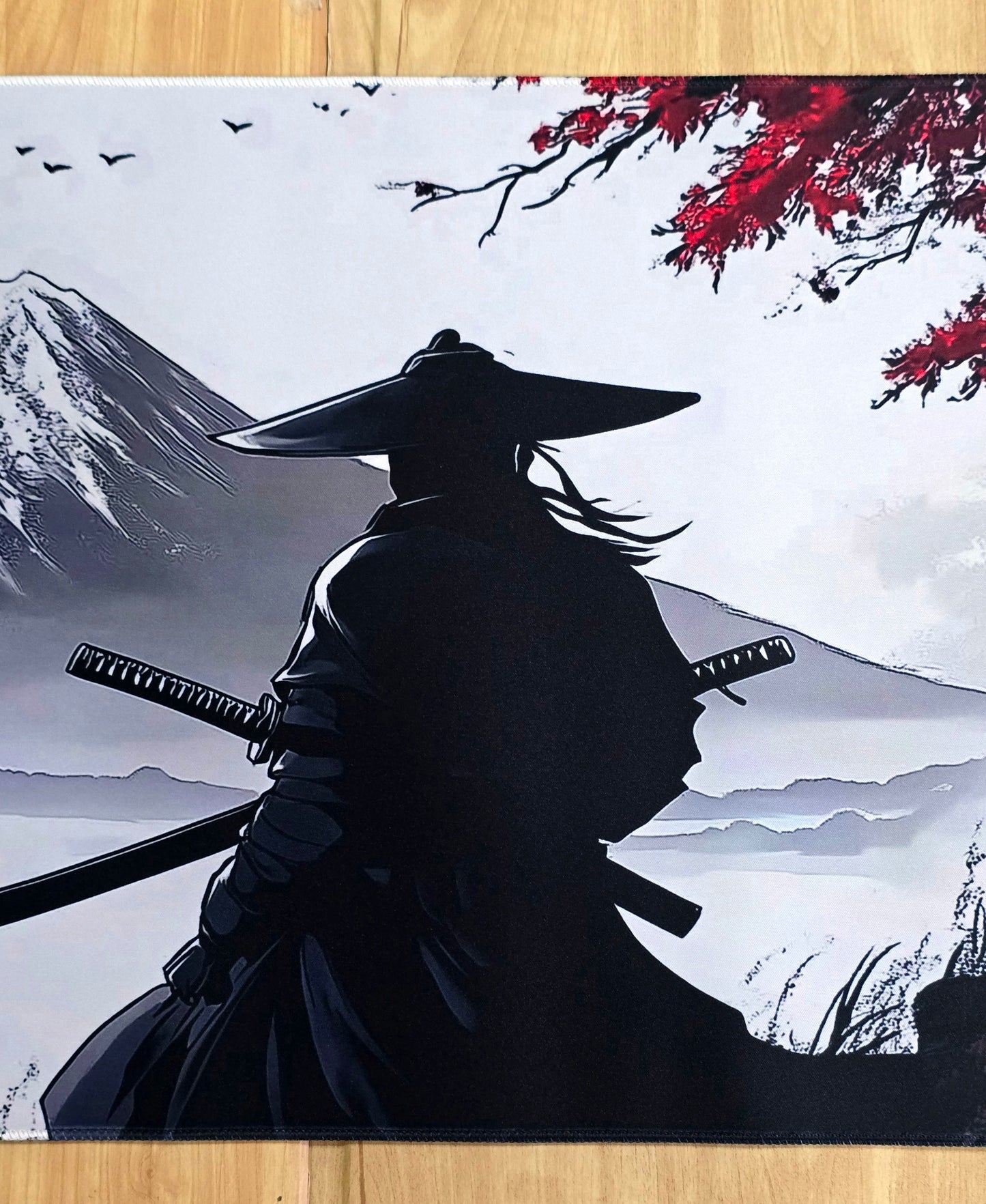 Samurai Warrior In Mountain Super Smooth XXL Deskmat