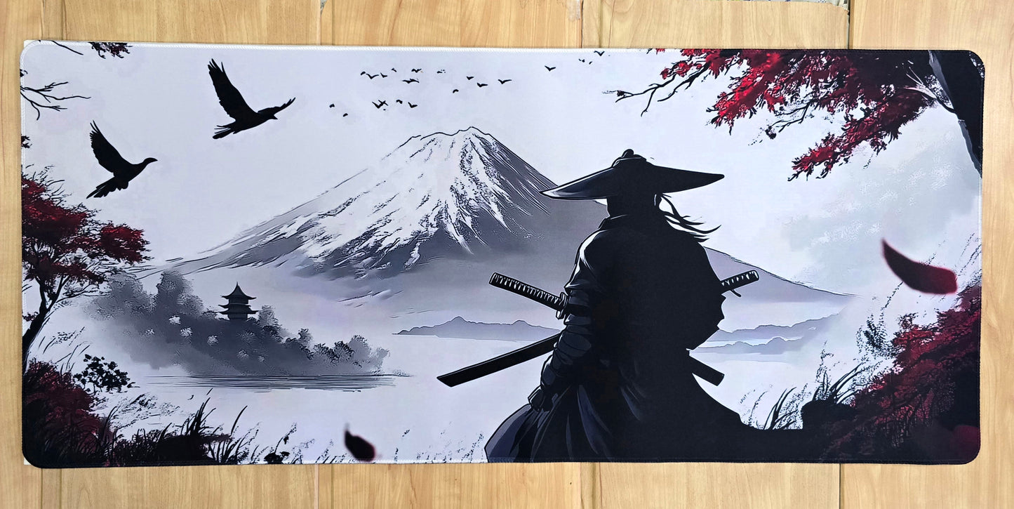 Samurai Warrior In Mountain Super Smooth XXL Deskmat