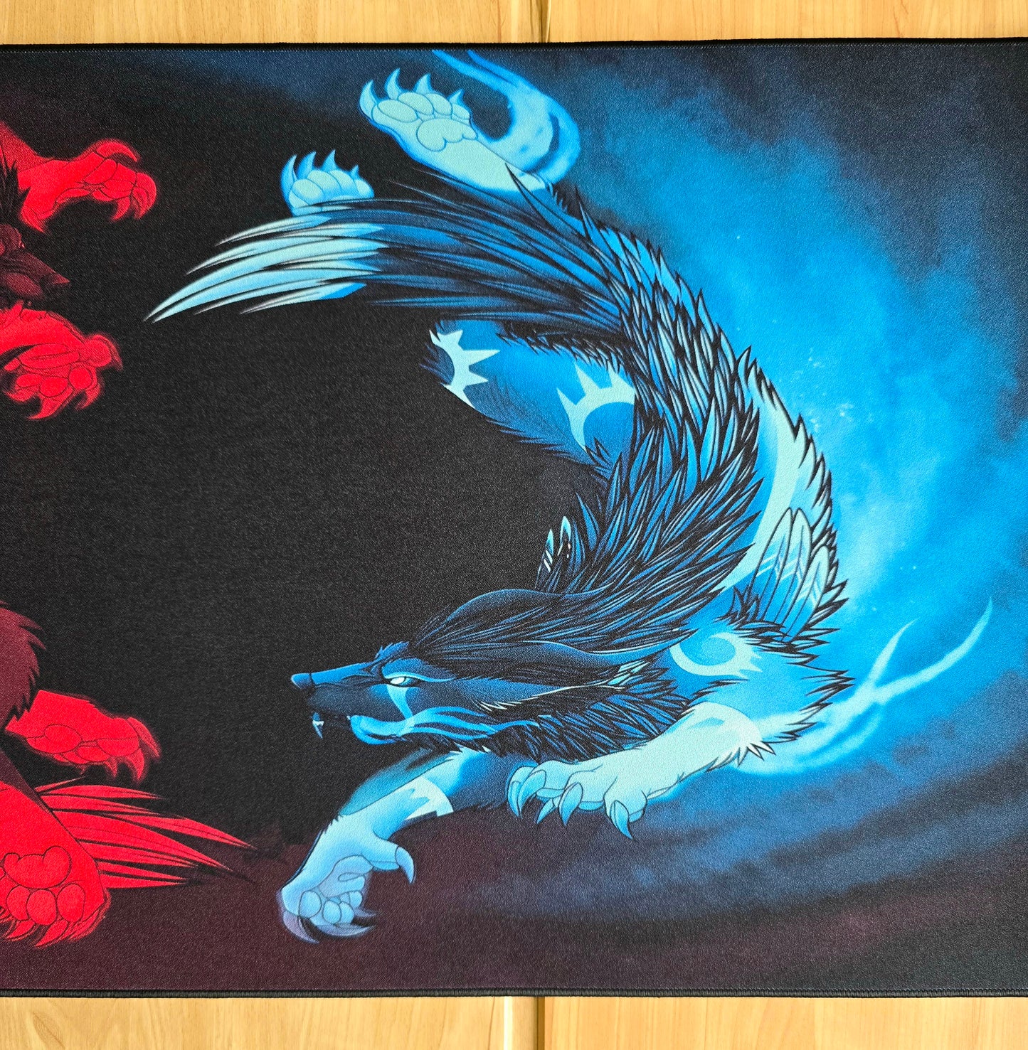 Fire vs Ice Premium Control Surface XXL Deskmat