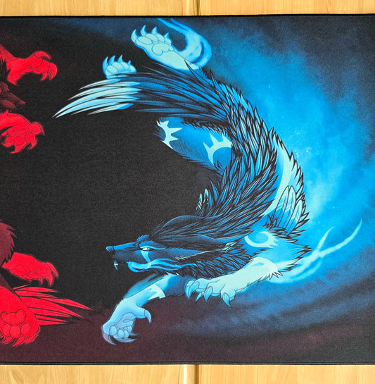 Fire vs Ice Premium Control Surface XXL Deskmat