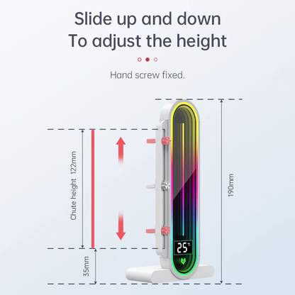 Coolmoon AOSOR Vertical Gpu Stand With Temp Display & Infinity Lens With Magnetic Base