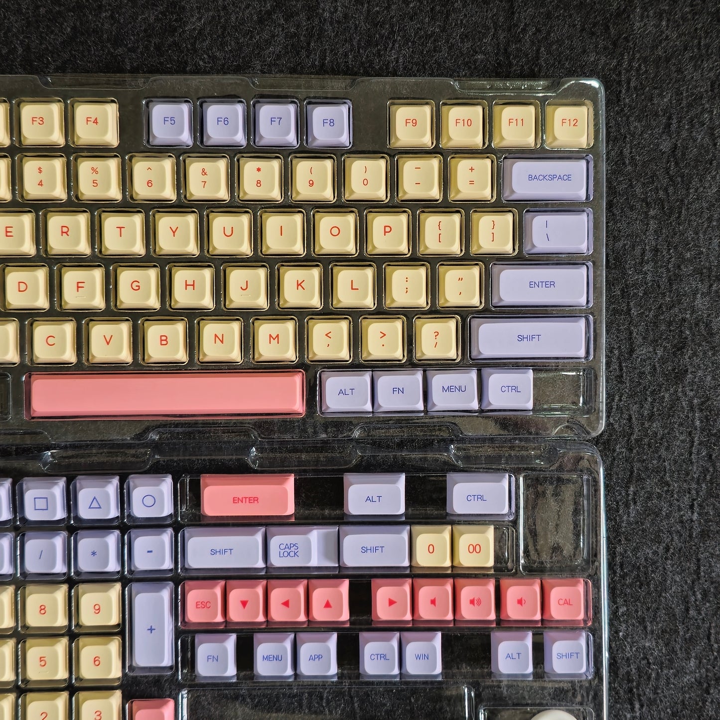 Marshmallow Thick PBT XDA Keycaps