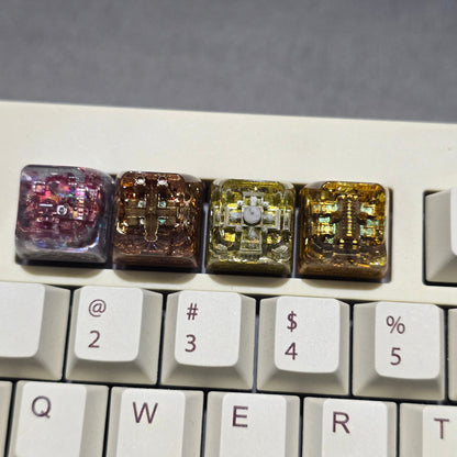 Ancient Egypt Temples Resin Handmade Artisan Keycap 1u