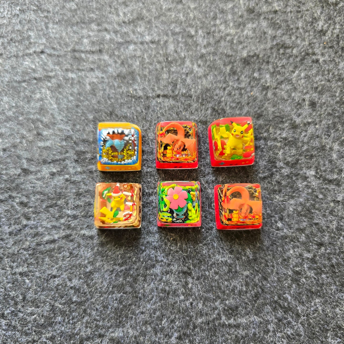 (CLEARANCE ) Pokemon High Quality Resin Artisan Keycaps 1u