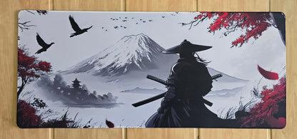 Samurai Warrior In Mountain Super Smooth XXL Deskmat