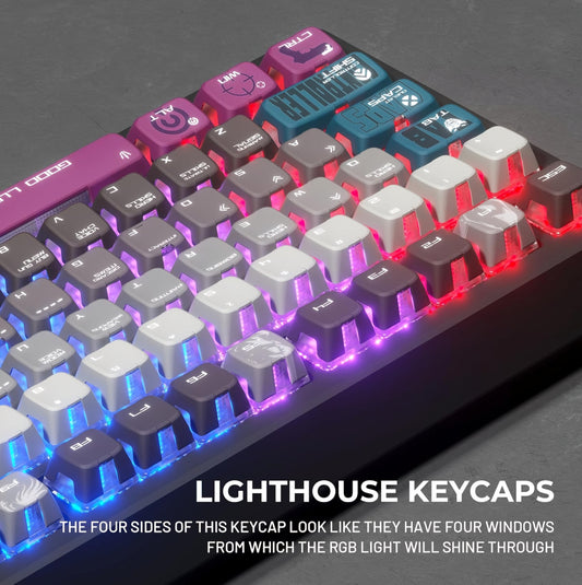 Valorant Light Lighthouse Profile Side Backlit Doubleshot Keycaps