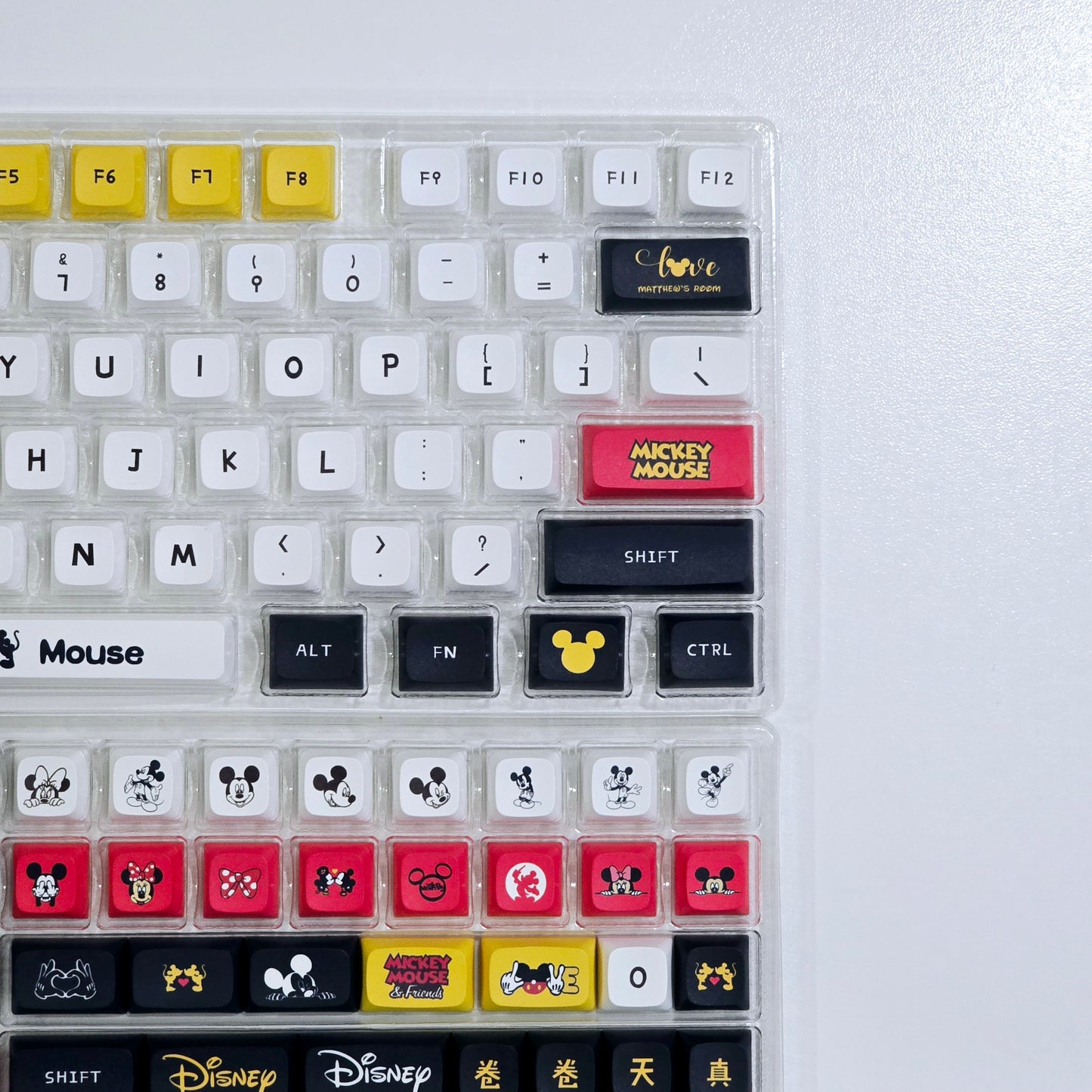 Mickey Mouse XDA PBT Keycaps