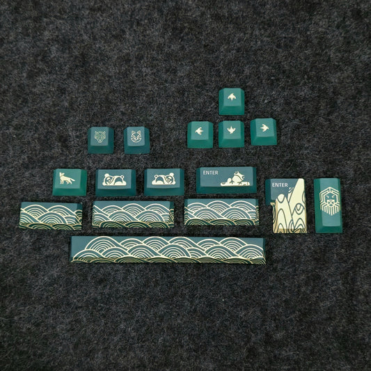 Green Waves Novelties Keycap