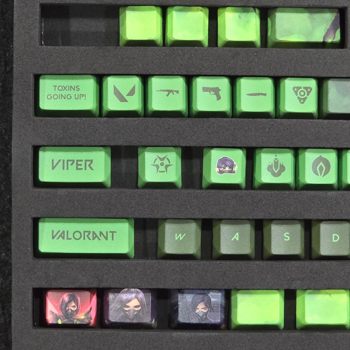 Valorant VIPER Special Edition High Quality Keycaps 33 Keys