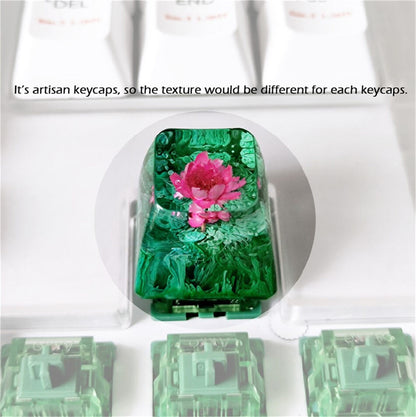 Flower Series Resin Artisan Keycap 1U
