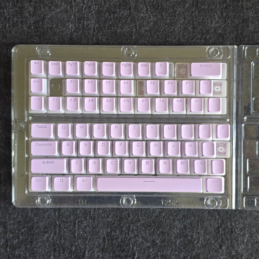 Lavender Pudding Backlit Doubleshot PBT Keycap 129 keys (Clearance)