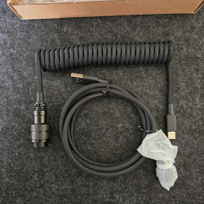 Lano Jet Black Connector Gx16 Aviator Premium Mechanical Keyboard 3.5m Cable