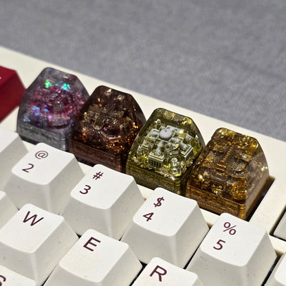 Ancient Egypt Temples Resin Handmade Artisan Keycap 1u