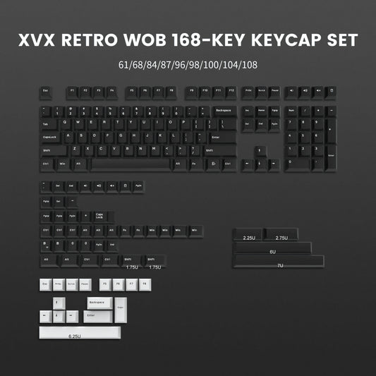 Retro WOB PBT Doubleshot Cherry Keycaps