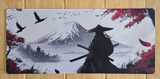 Samurai Warrior In Mountain Super Smooth XXL Deskmat