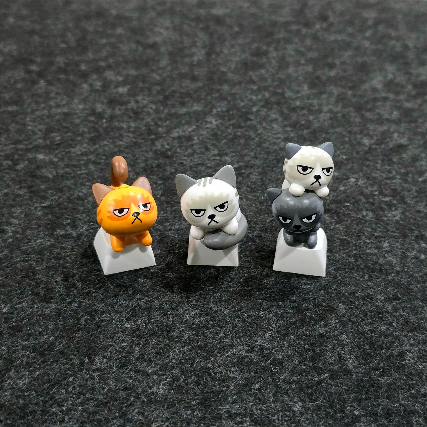 Adorable Grumpy Cats 3D Artisan Keycaps