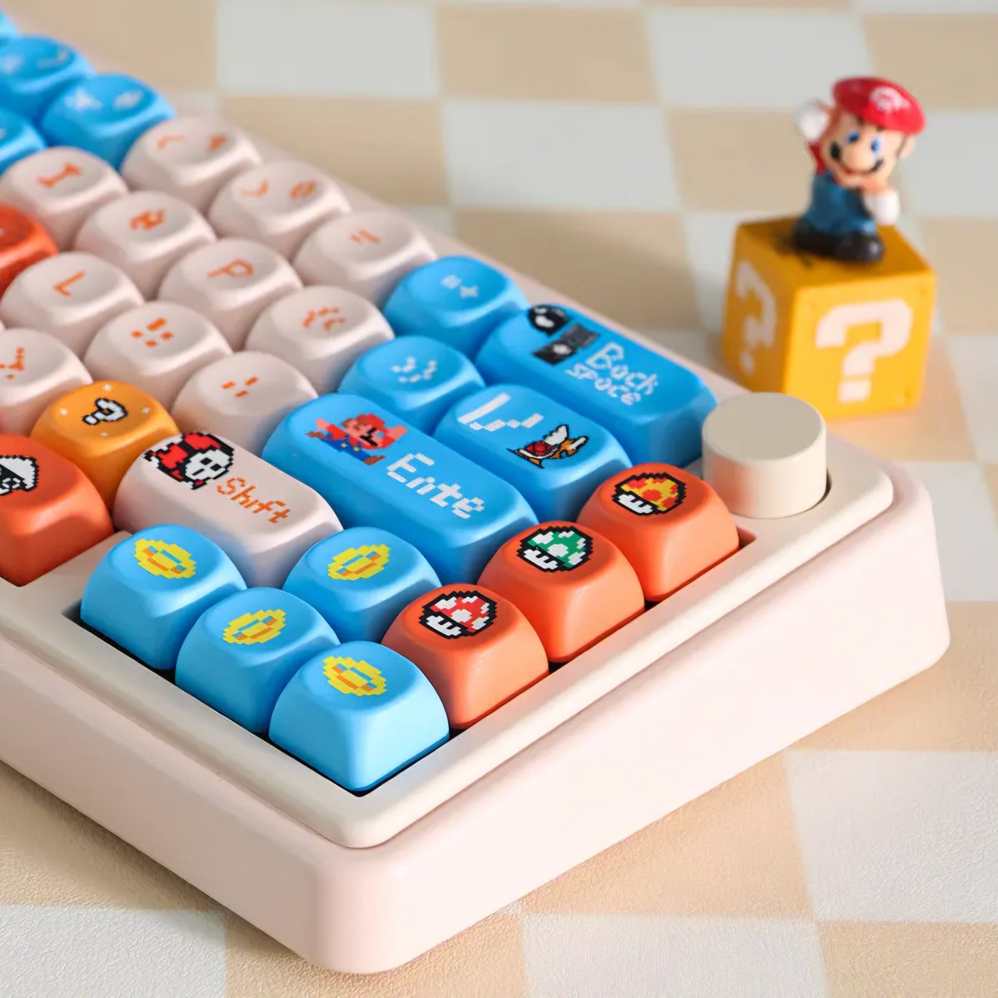 Pixel Mario Premium MOA PBT Keycaps