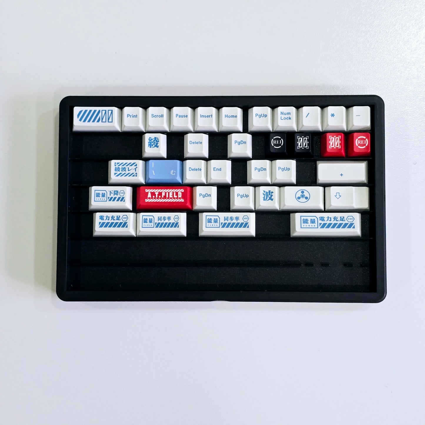 Eva Lilith Inspired Japanese Sub Cerry PBT Keycaps With PBT Storage Box