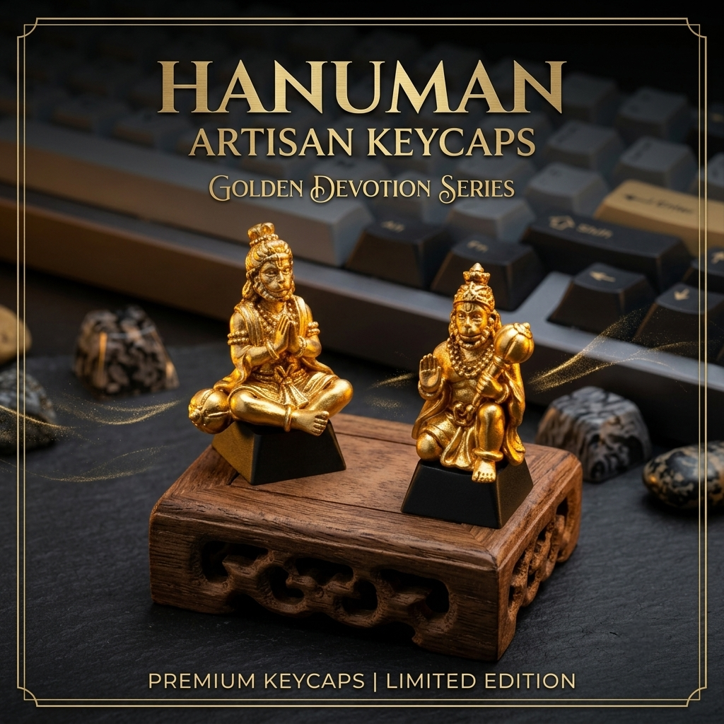 Hanuman Golden Artisan Keycaps
