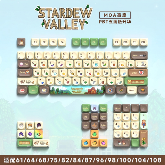Stardew Valley Pemium Quality MOA PBT Keycaps
