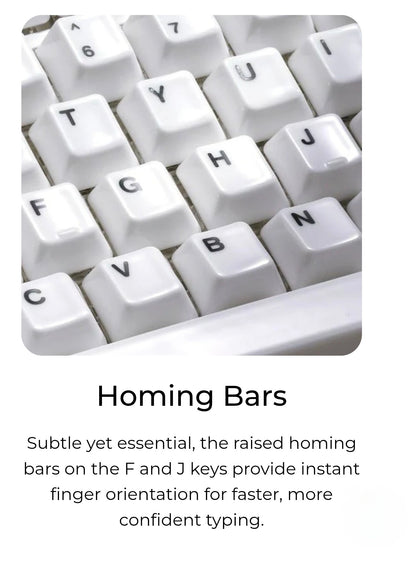 XVX Full Glaze Ceramic Minimal White Cherry Profile 120-Key Full Keycap Set