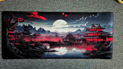 Japanese Riverside Moon Premium Control Surface XXL Deskmat